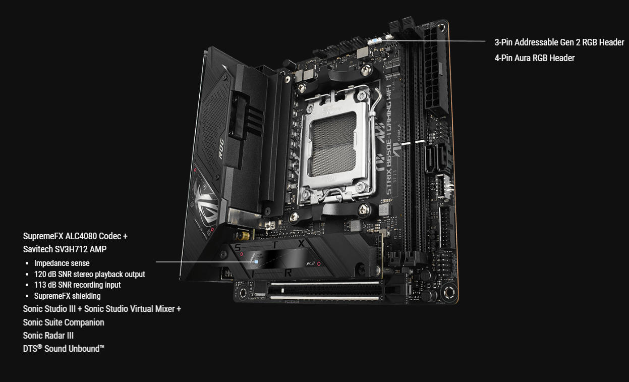 ASUS ROG Strix B650E-I Gaming WIFI Socket AM5 Mainboard # ROG STRIX B650E-I  GAMING WIFI | Shopee Malaysia