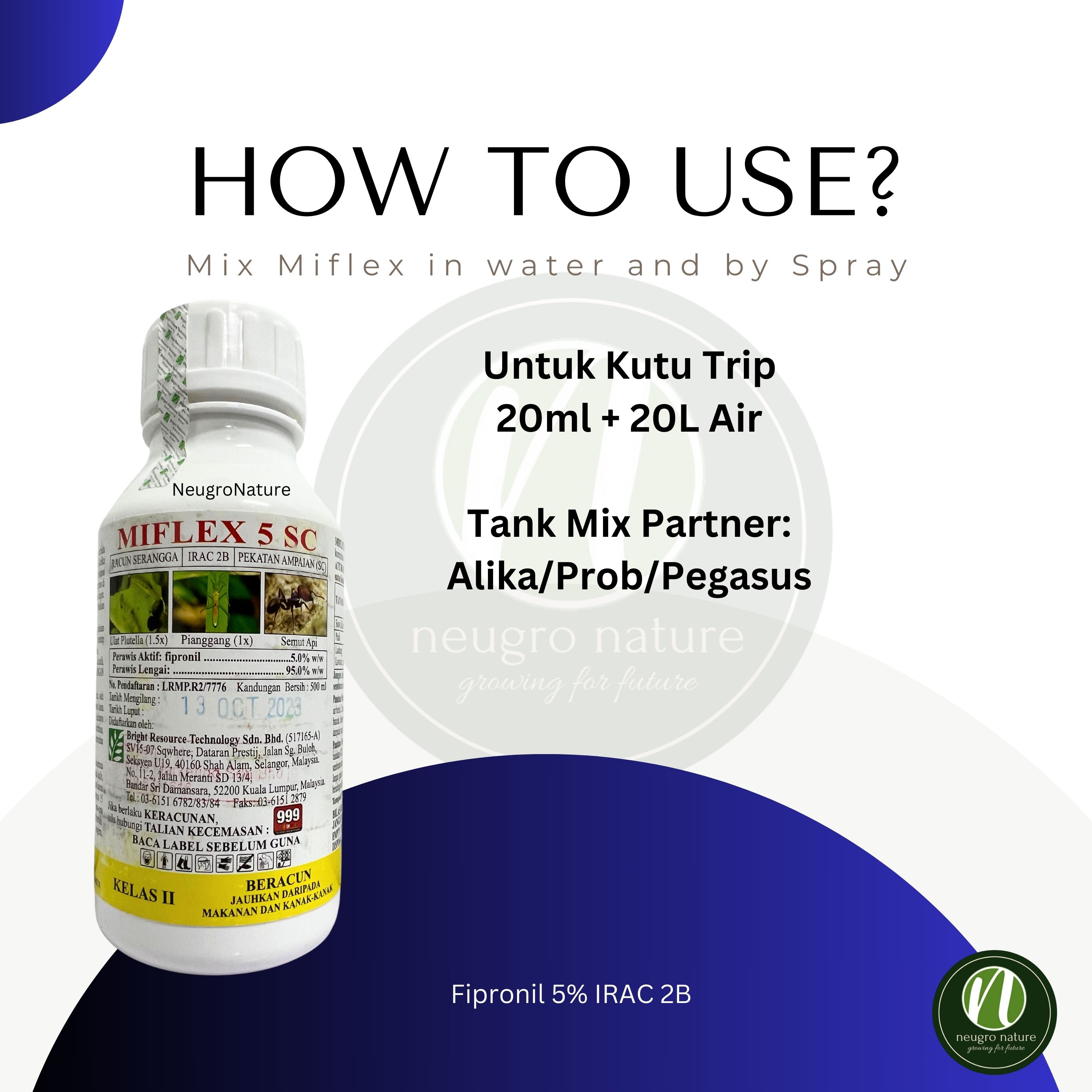 MIFLEX 5 SC Insecticide Generic Bayer REGENT Fipronil 5% - Racun ...