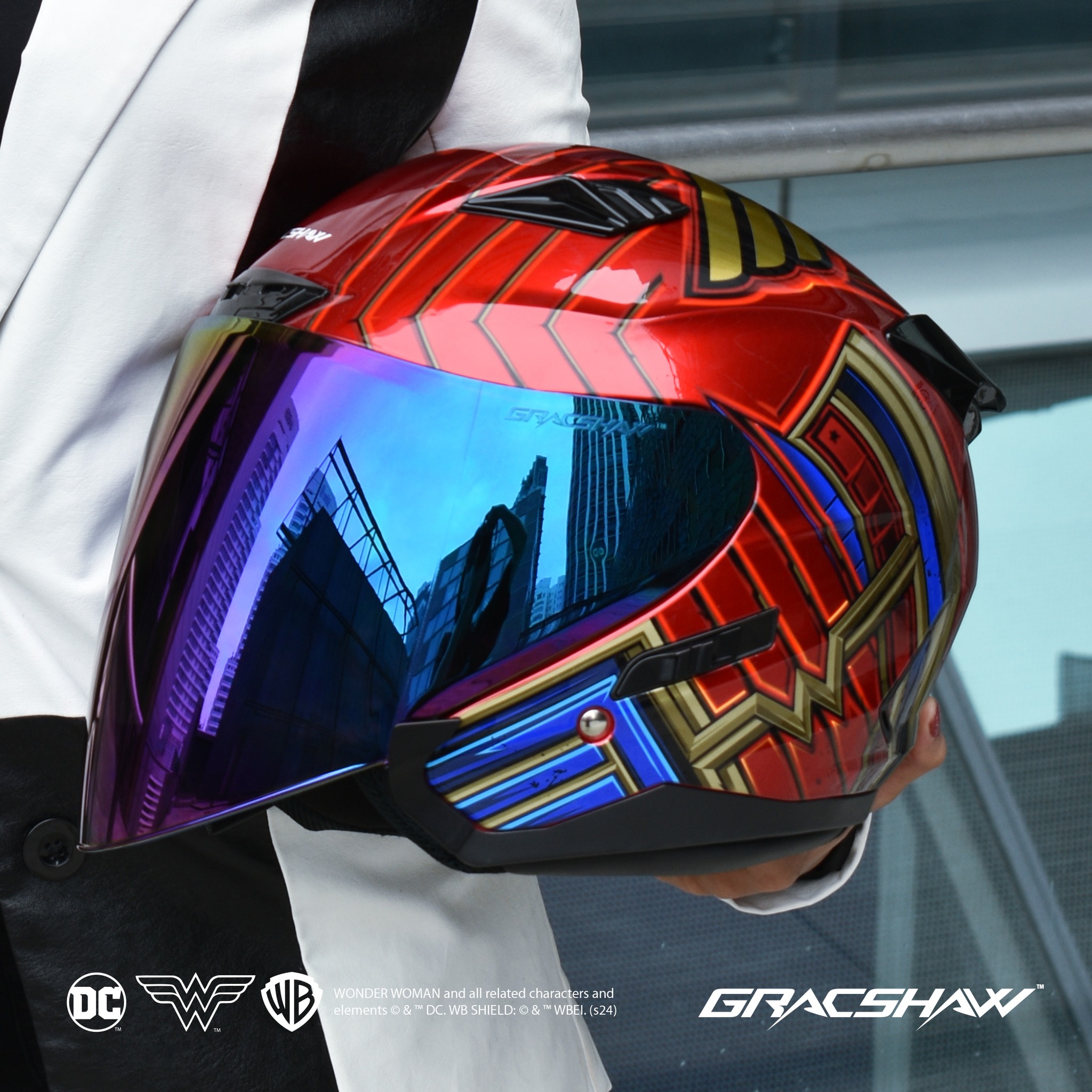 VISOR) Gracshaw Helmet Visor G535 Gennex /G838 Gaizer /G555 Geomax