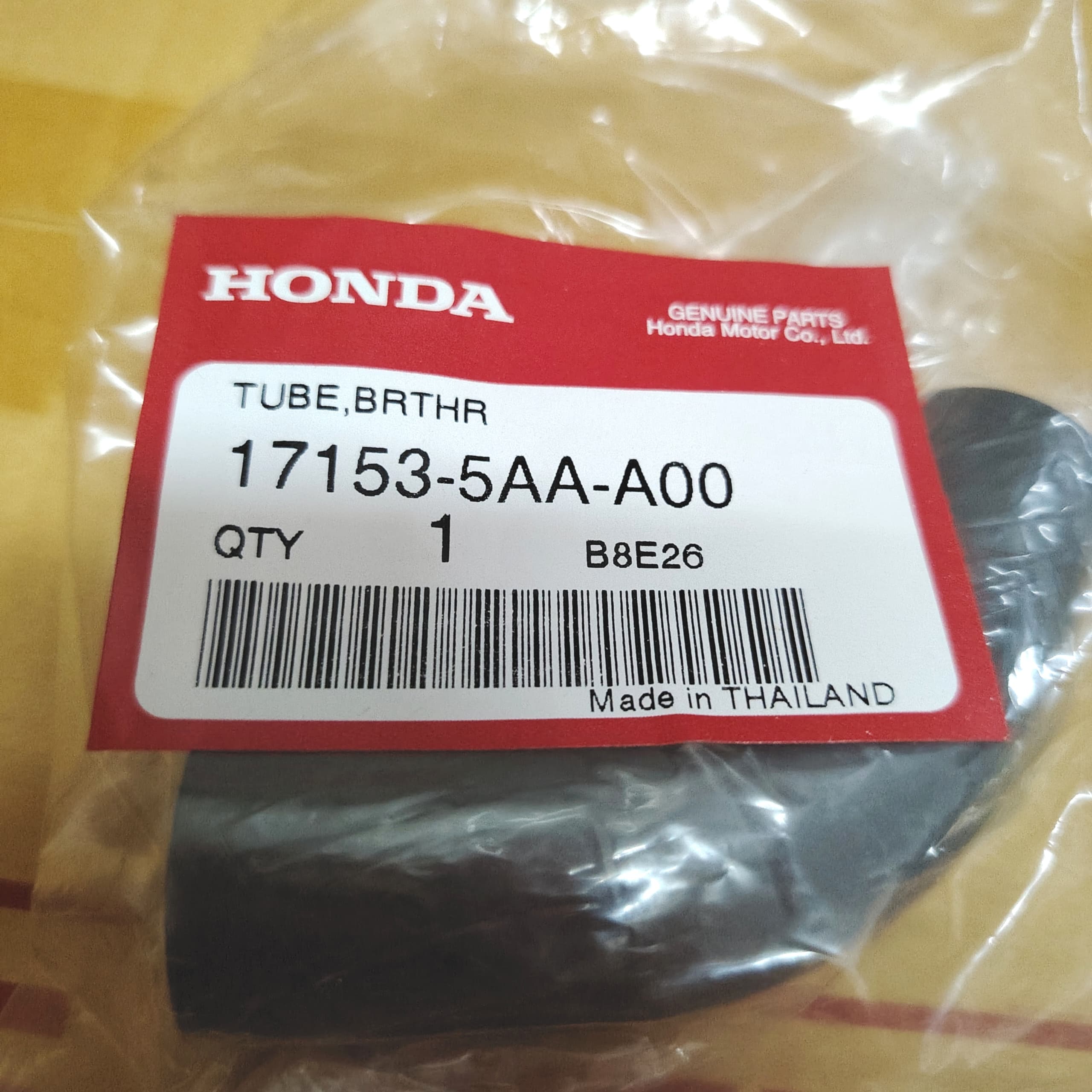 17153-5AA-A00 Honda Ori Tube Breather Honda Civic TEA FC1 1.5 Turbo ...