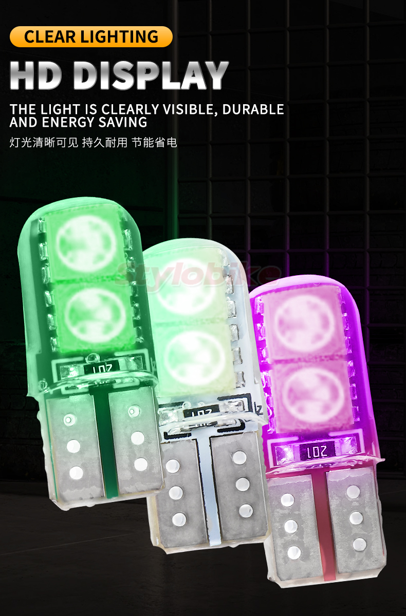 T10 Meter Bulb LED Light Bulb Lamp Signal Bulb Indicator Parking Light ...