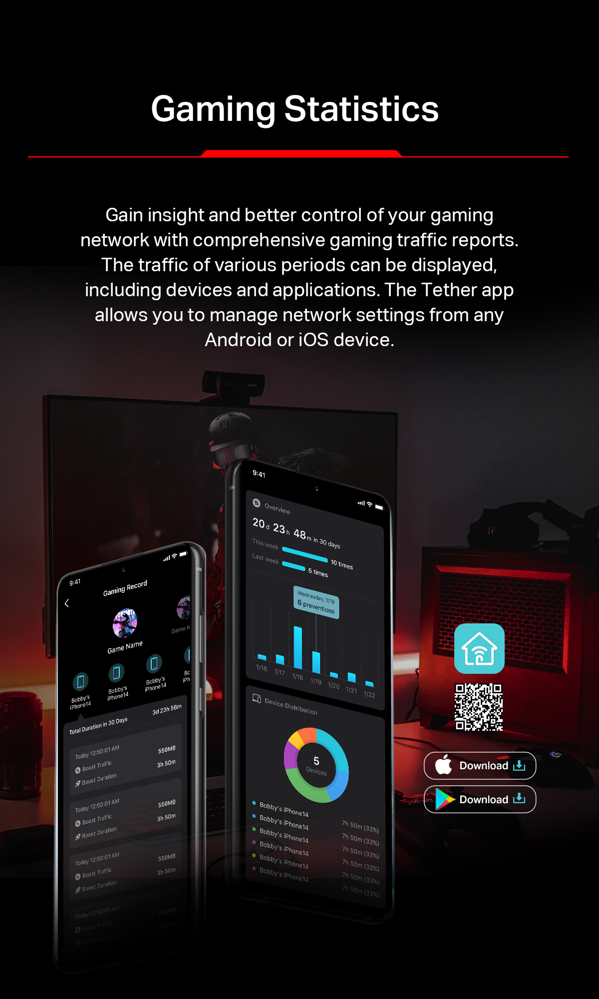 TP-Link Archer GE800 Wi-Fi 7 Gaming Router BE19000 With Tri-Band 2x 10G ...