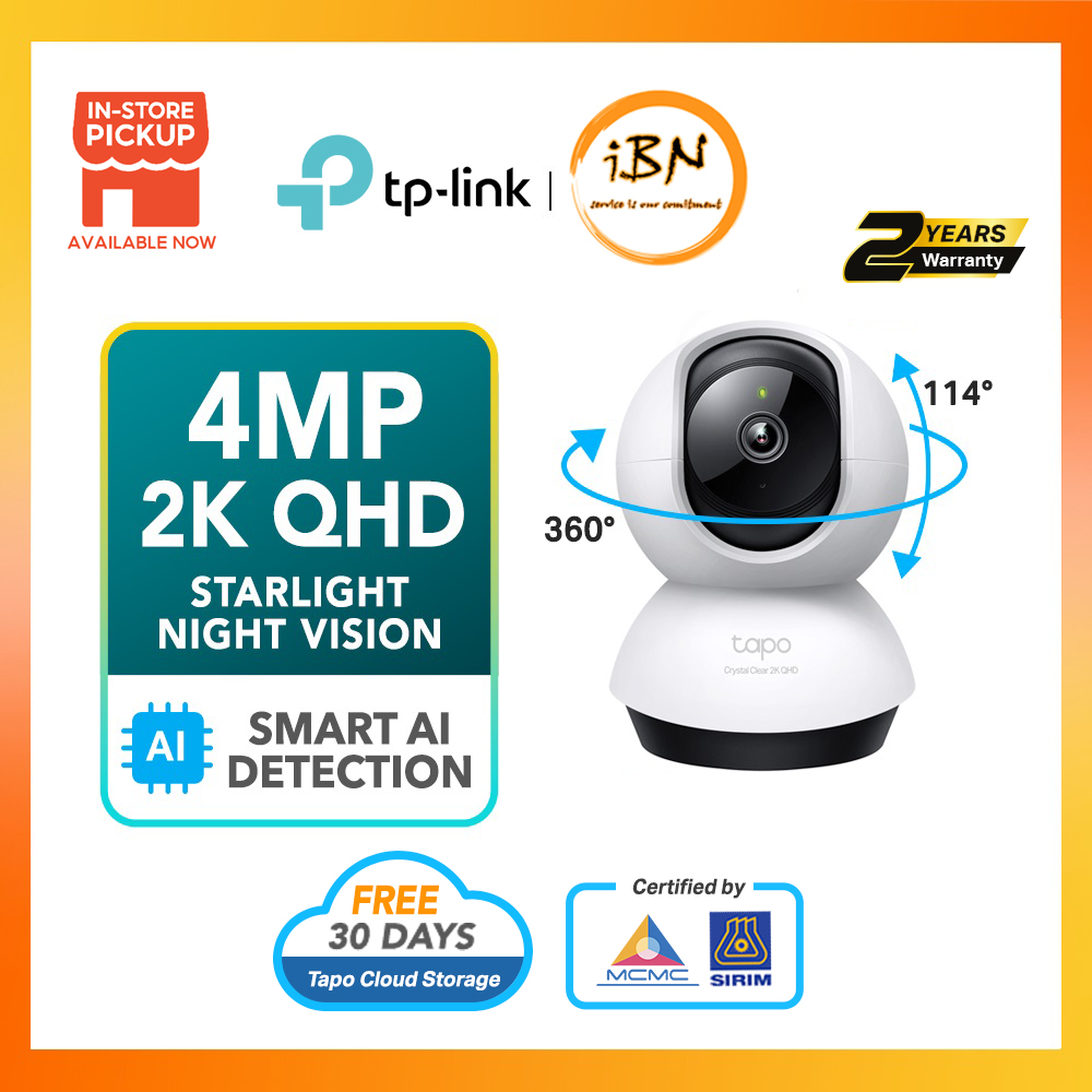 【🔥SIRIM🔥】TP-Link Tapo TC72 WiFi CCTV IP Home Security Camera 360 Degree ...