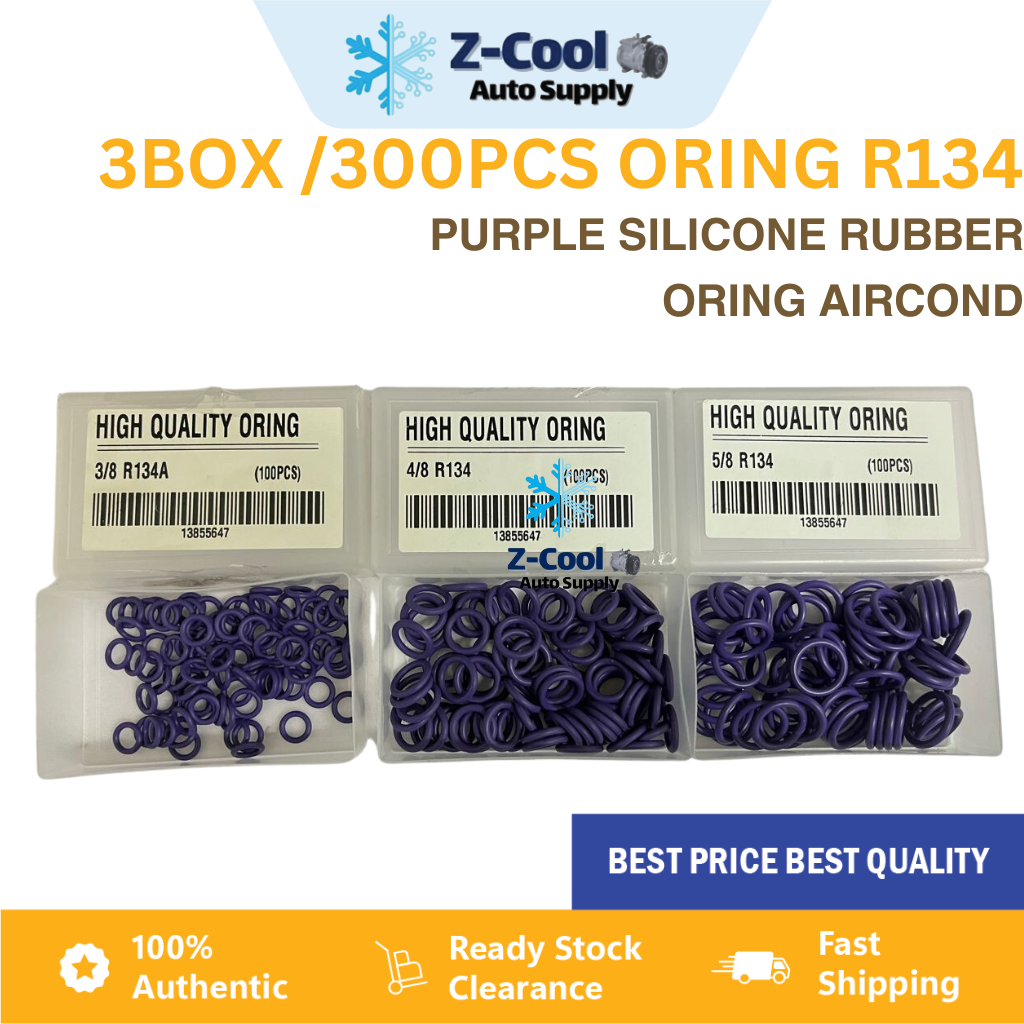 Boxes/300pcs Rubber O Ring AC R134a 100pcs/Box (3/8', 4/8', 5/8 ...