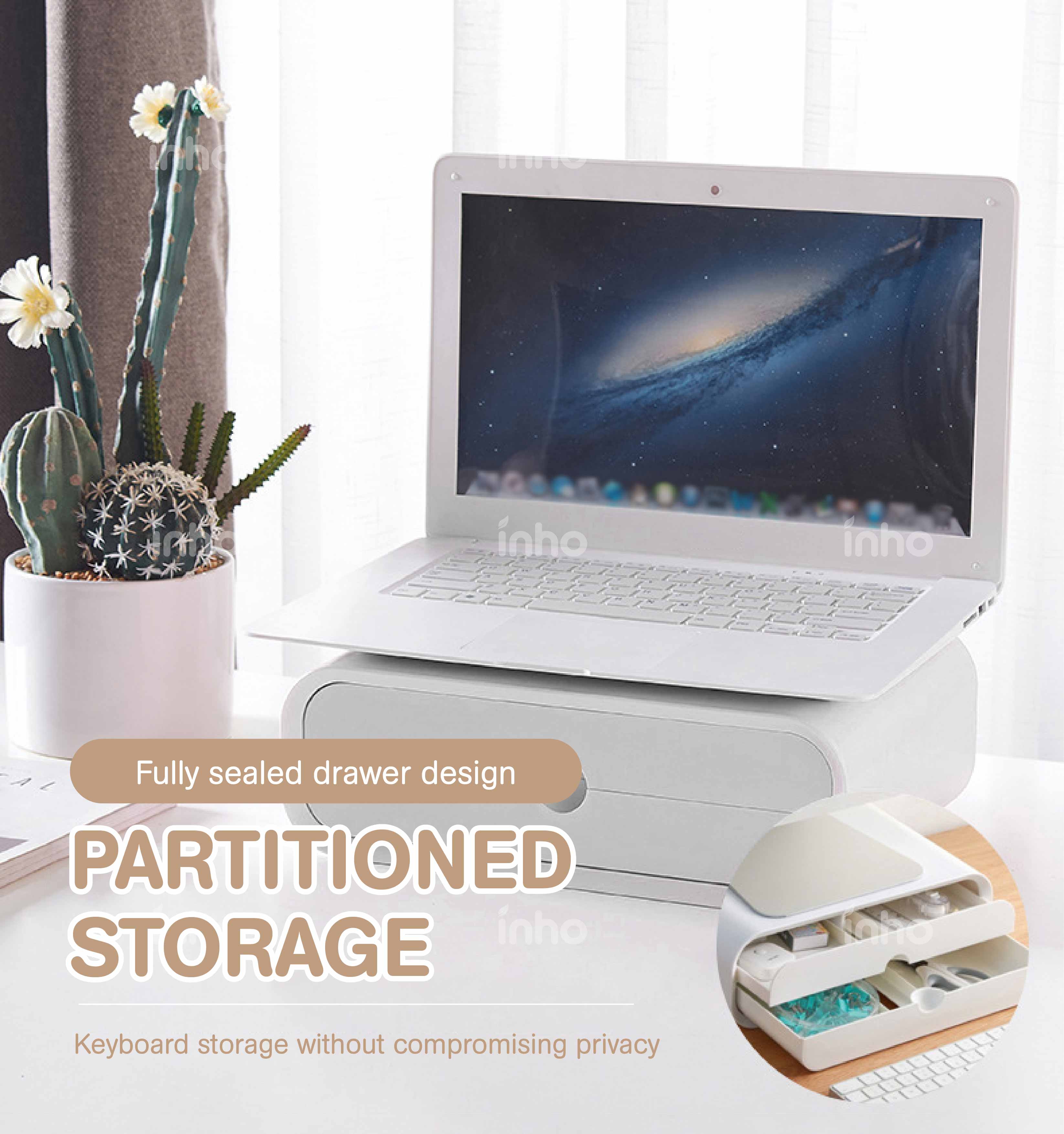 【𝟲𝟬% 𝗢𝗙𝗙𝗘𝗥 𝗖𝗟𝗘𝗔𝗥𝗔𝗡𝗖𝗘】INHO Multipurpose Computer Riser Shelf Computer ...