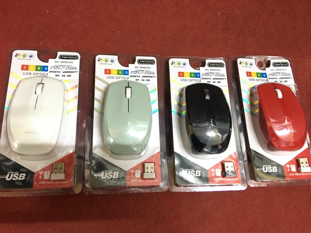 TINYTECH 2.4G USB WIRELESS MOUSE MS-MN826G | Shopee Malaysia