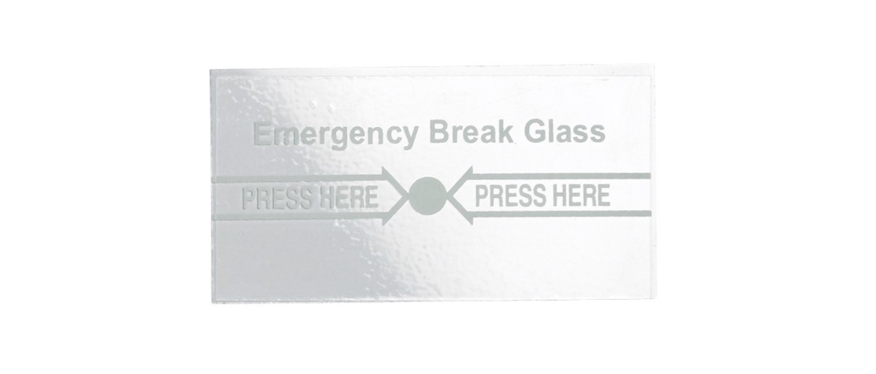 Emergency Break Glass Replacement Glass 7.5cm L x 4cm H Easy to Replace ...