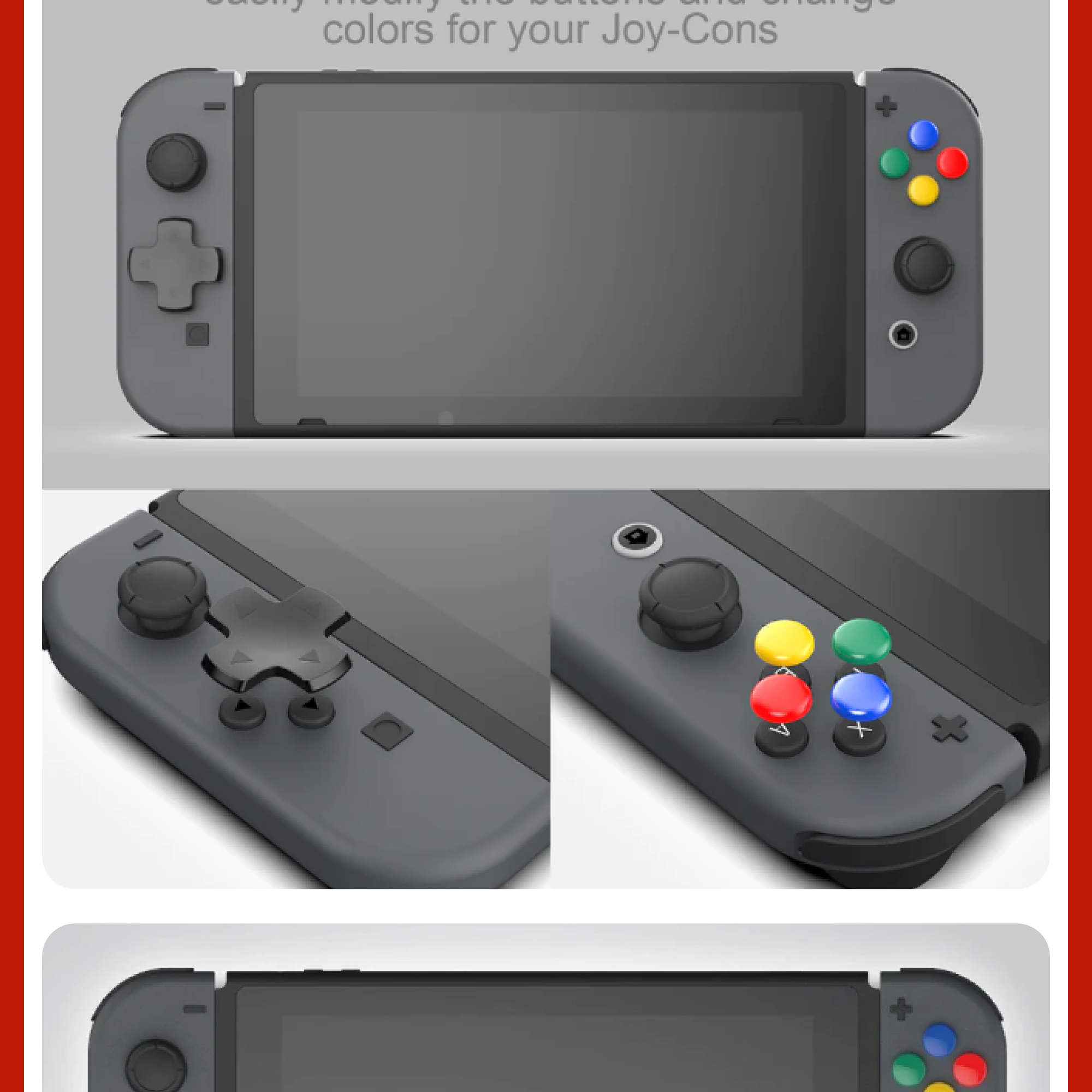 Skull & Co D-Pad Button Cap Set For Nintendo Switch OLED Switch v1/v2 ...