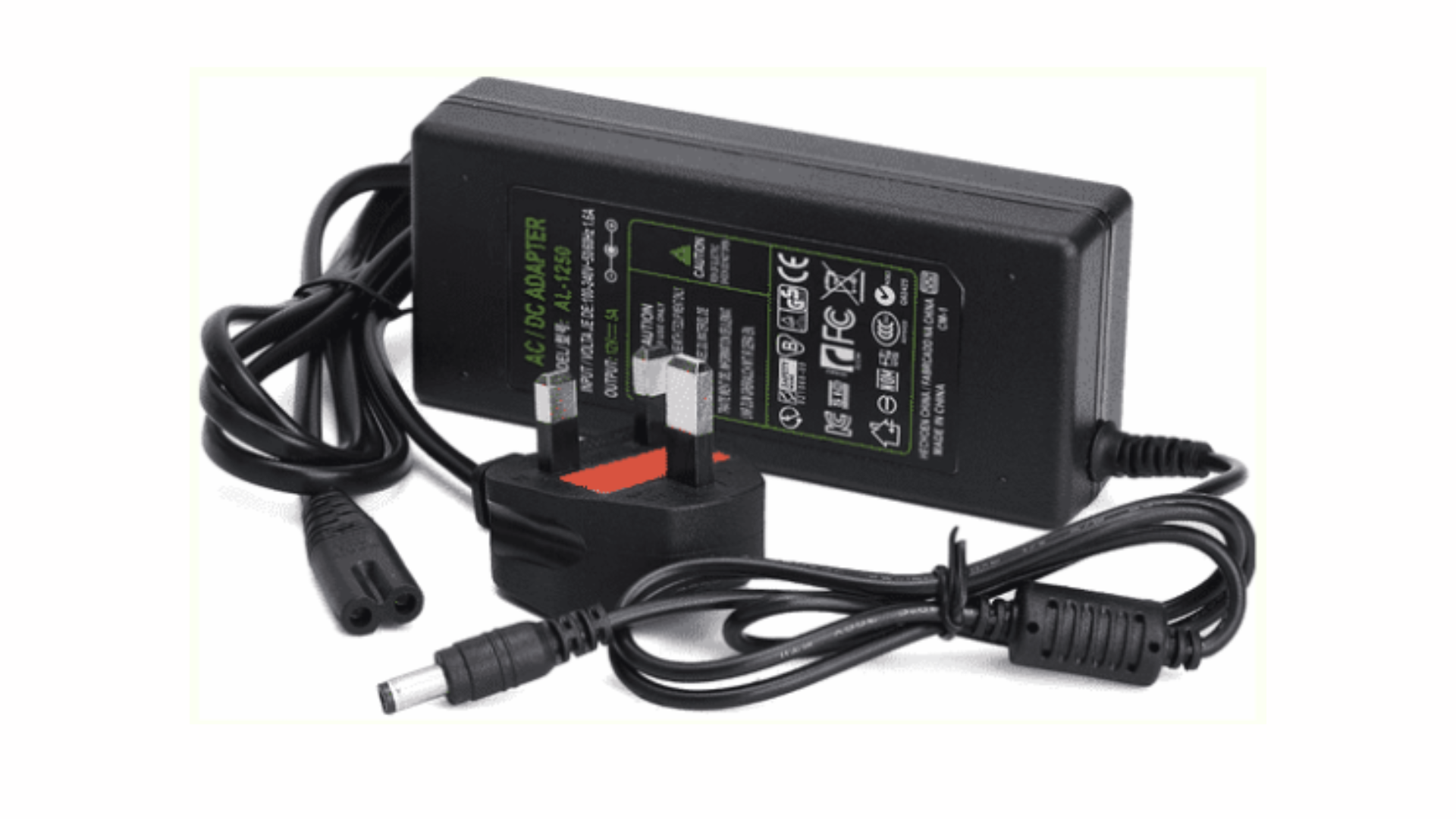 12V 5A DC Switching Power Adaptor Adapter CCTV DVR use UK Plug Wire ...