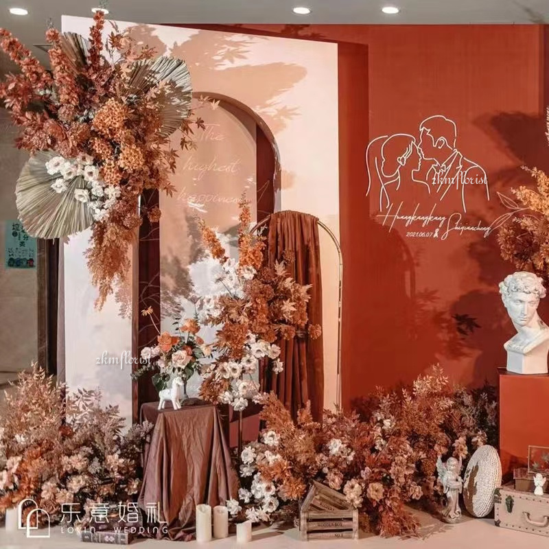 BROWN SERIES ARTIFICIAL FAKE FLOWER Bouquet Living Home Decor ...