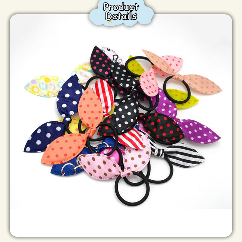 [Happy Kids] Korean Elastic Hair Band Rabbit Bunny Hair Tie Ponytail ...