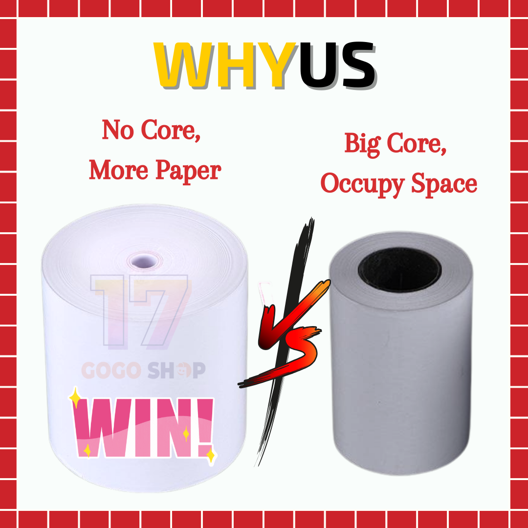 Thermal Paper Thermal Receipt Roll Pos Receipt Resit Pos Foodpanda Grab ...