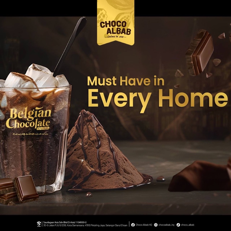 Air Coklat Belgian Chocolate Drink Choco Albab | Shopee Malaysia
