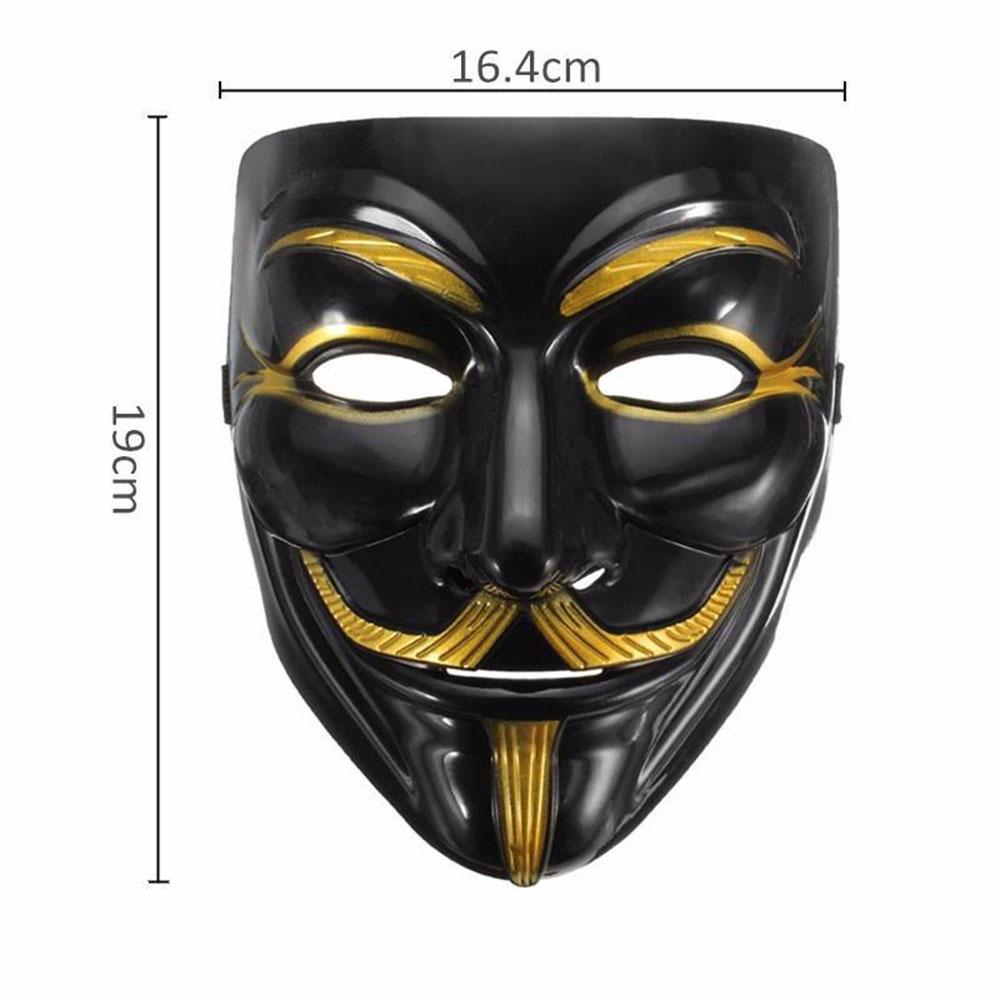 Halloween Mask Vendetta Mask Anonymous Mask Hacker Mask Guy Fawkes Mask ...