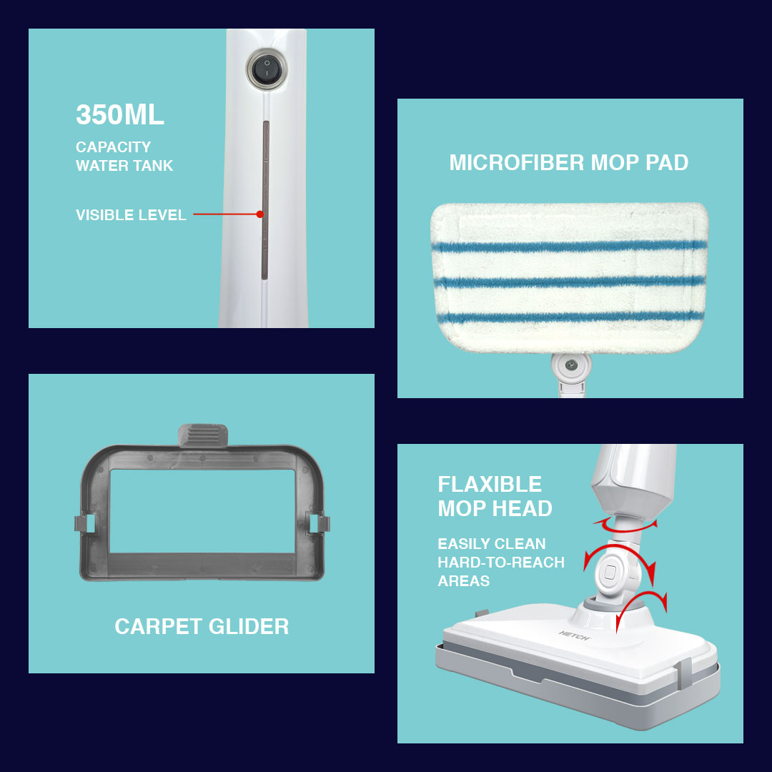HETCH S1 Electrical Steam Mop Cleaner SMP-1421-HC | Hadiah Hari Guru ...