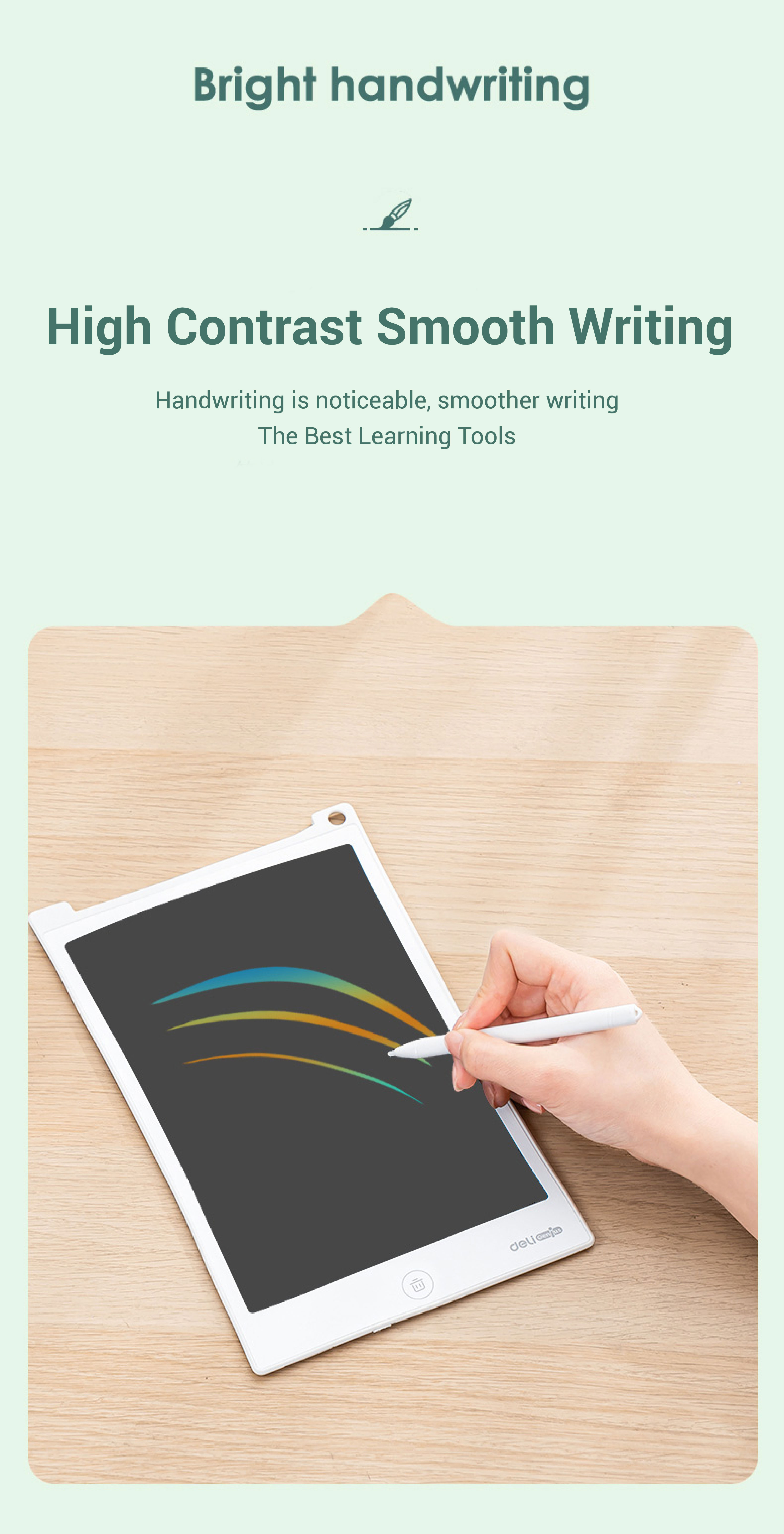 Lcd Panel Colorful Writing Tablet Color Drawing Board For Kids Hand Writing Tablet Digital Graphic 8.5/10 /12 Inch - View #5