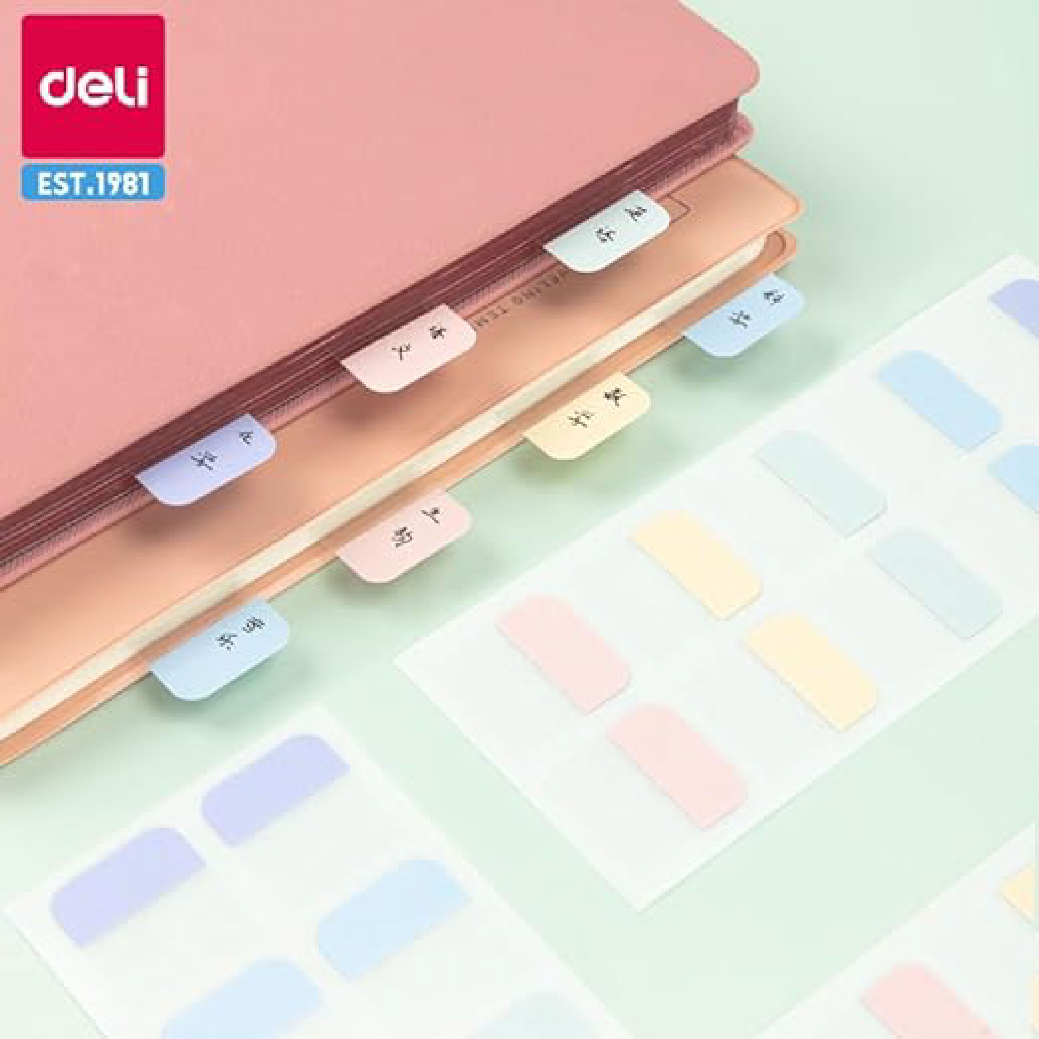 Deli Sticky Notes Index Tab Stick Up (28mm x 25mm/28mm x 45mm/28mm x ...