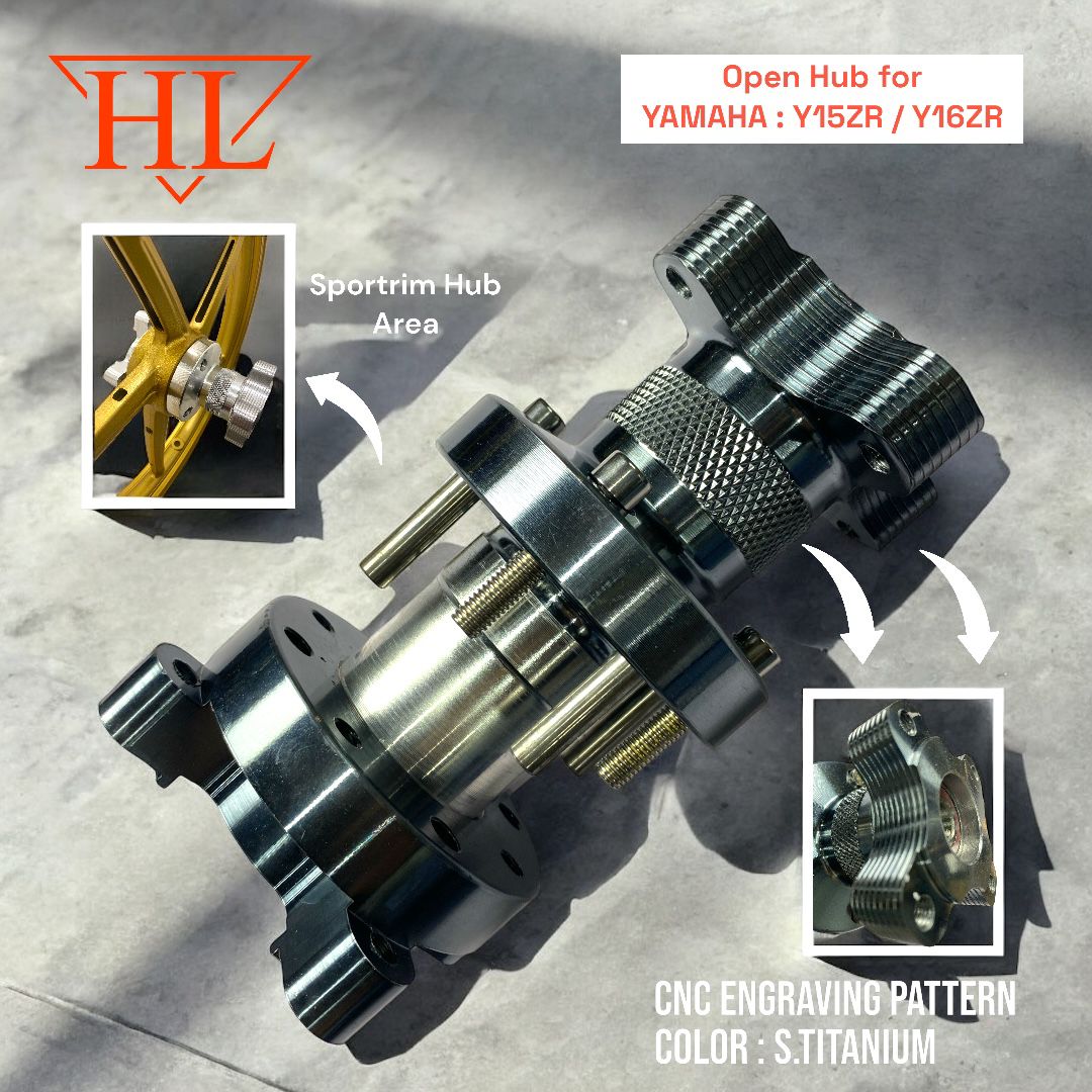 Custom Open Hub For Y15,Y15zr,Y16,Y125zr,Lc135 Custom Rim Sport Rim Hub ...