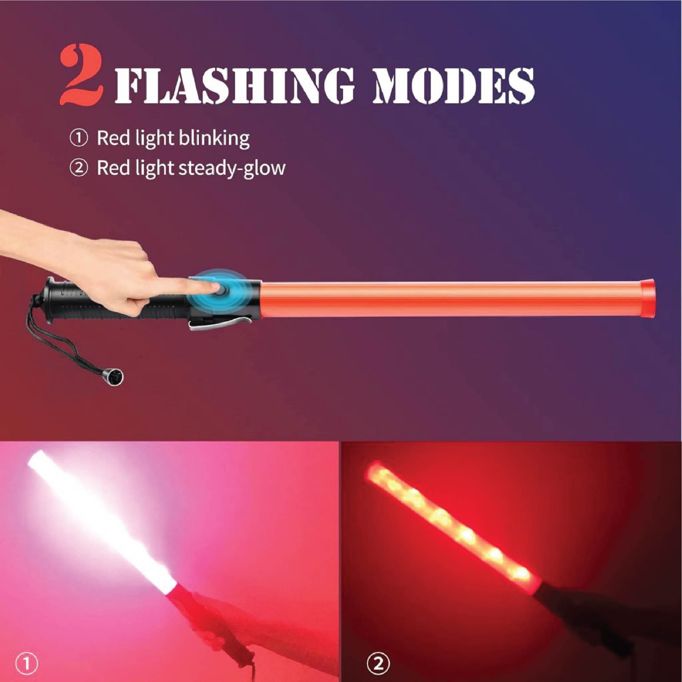 COLEX Baton Light Traffic Rescue Signal Road Control Warning Flashing ...