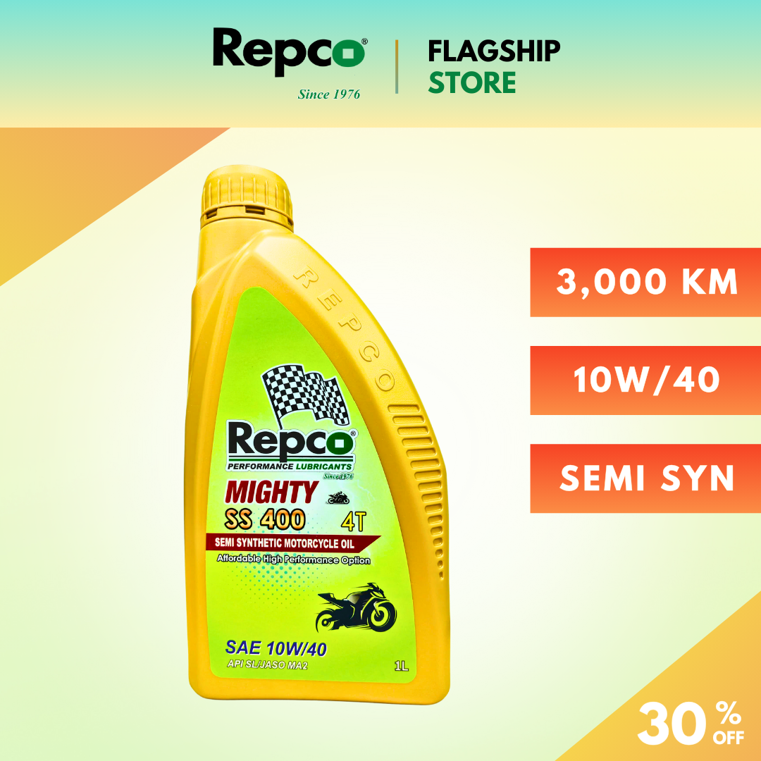 Repco® MIGHTY SS400 4T 10W/40 (1L) Semi Synthetic Motorcycle Engine Oil ...