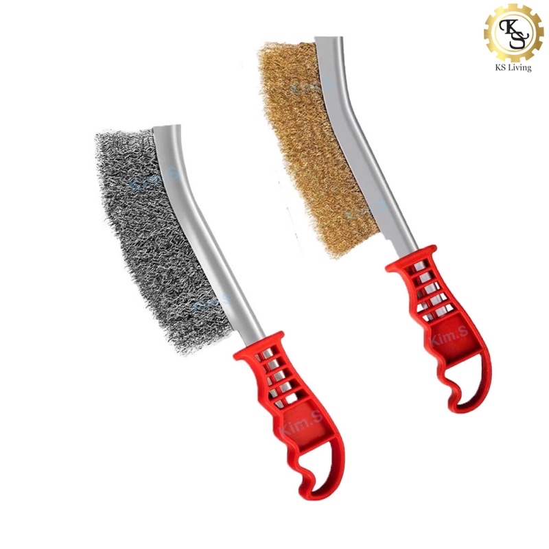 Kim.S Brass Wire Brush StandardSteel Brush Copper Brush PVC Handle ...