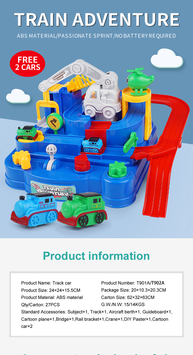 Train Adventure Model Racing Educational Toys Children Track Car ...