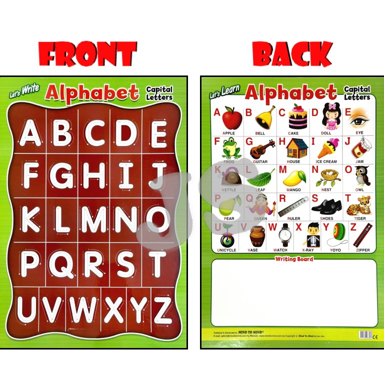 LET'S WRITE ABC OR NUMBER 123 WRITING BOARD FOR LITTLE FINGERS ...