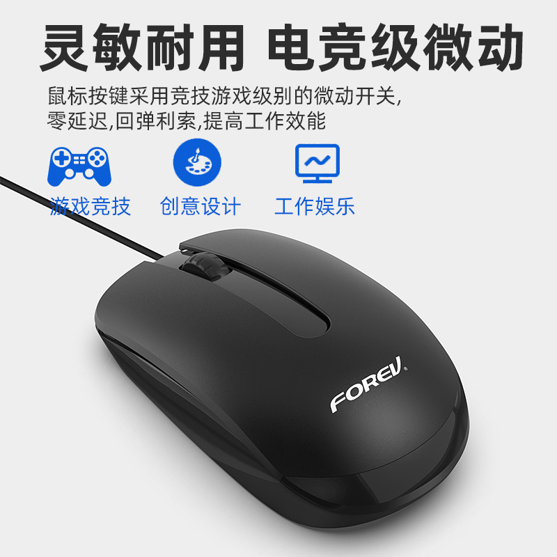 Arigatou Forev FV-68 Wired Waterproof Keyboard + Power Saving Mouse ...