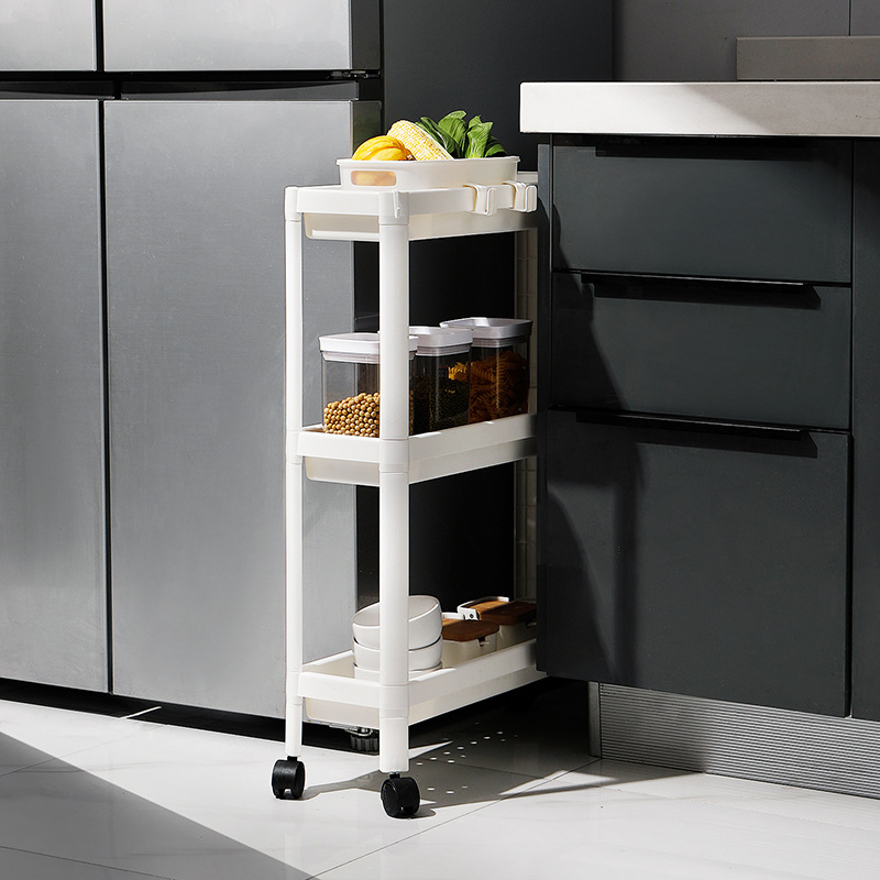 STORAGE TROLLEY WITH WHEELS VESKEN TROLLEY TROLI STORAN BATHROOM TROLLEY  KITCHEN TROLLEY STORAGE ORGANIZER KITCHEN RACK