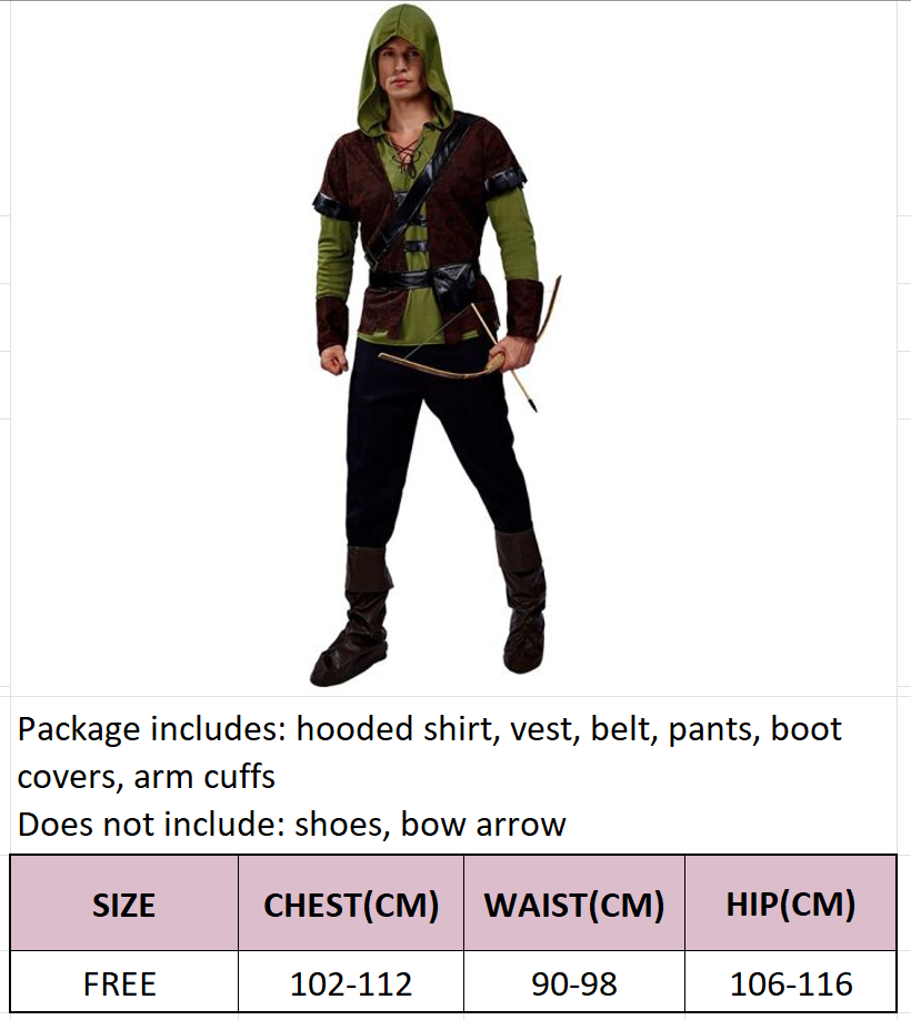 MYLITTLELASS Adult Kid Hunter Peter Pan Fairy Tale Huntsman Robin Hood ...