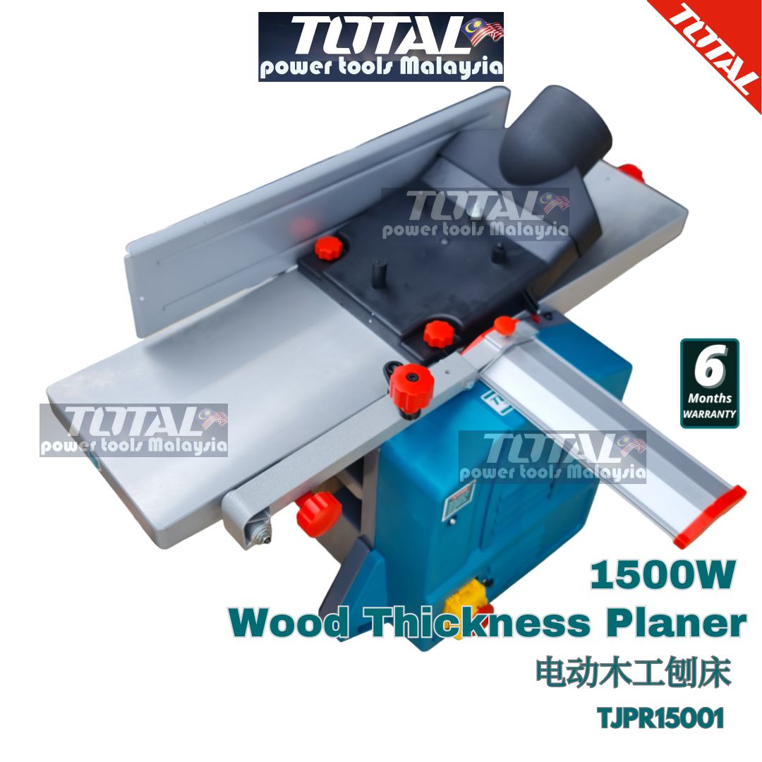 TOTAL Electric 8'' Bench Top 1500W wood thickness planer Jointer/Planer