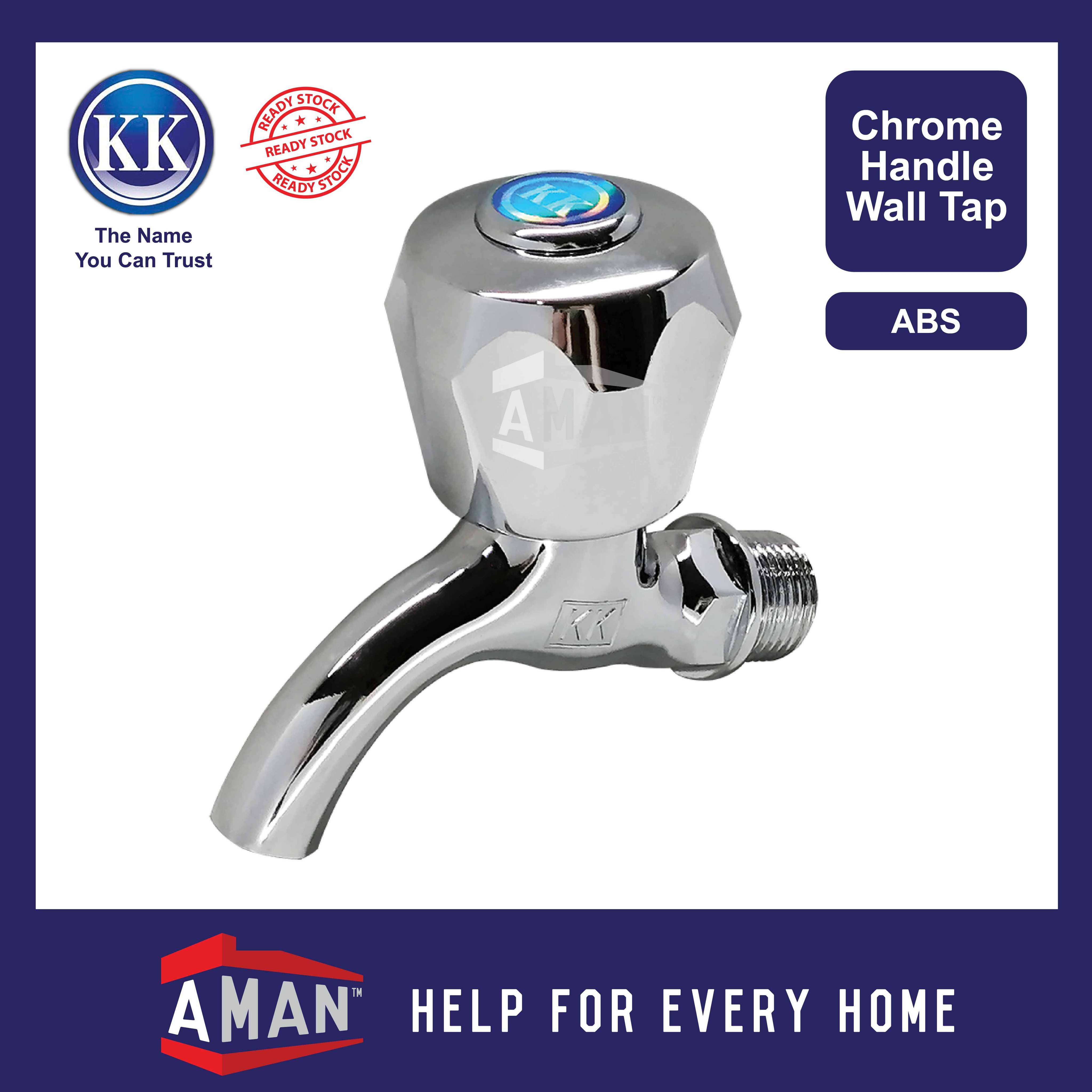 KK BRAND Bib Tap Faucet Bibtap Chrome Wall Tap Pillar Tap Sink Tap