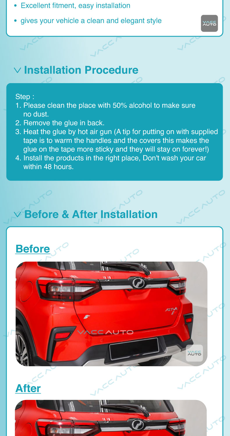 Perodua Ativa 2021 - 2026 Tail Gate Lining Rear Bonnet Lining Vacc Auto ...