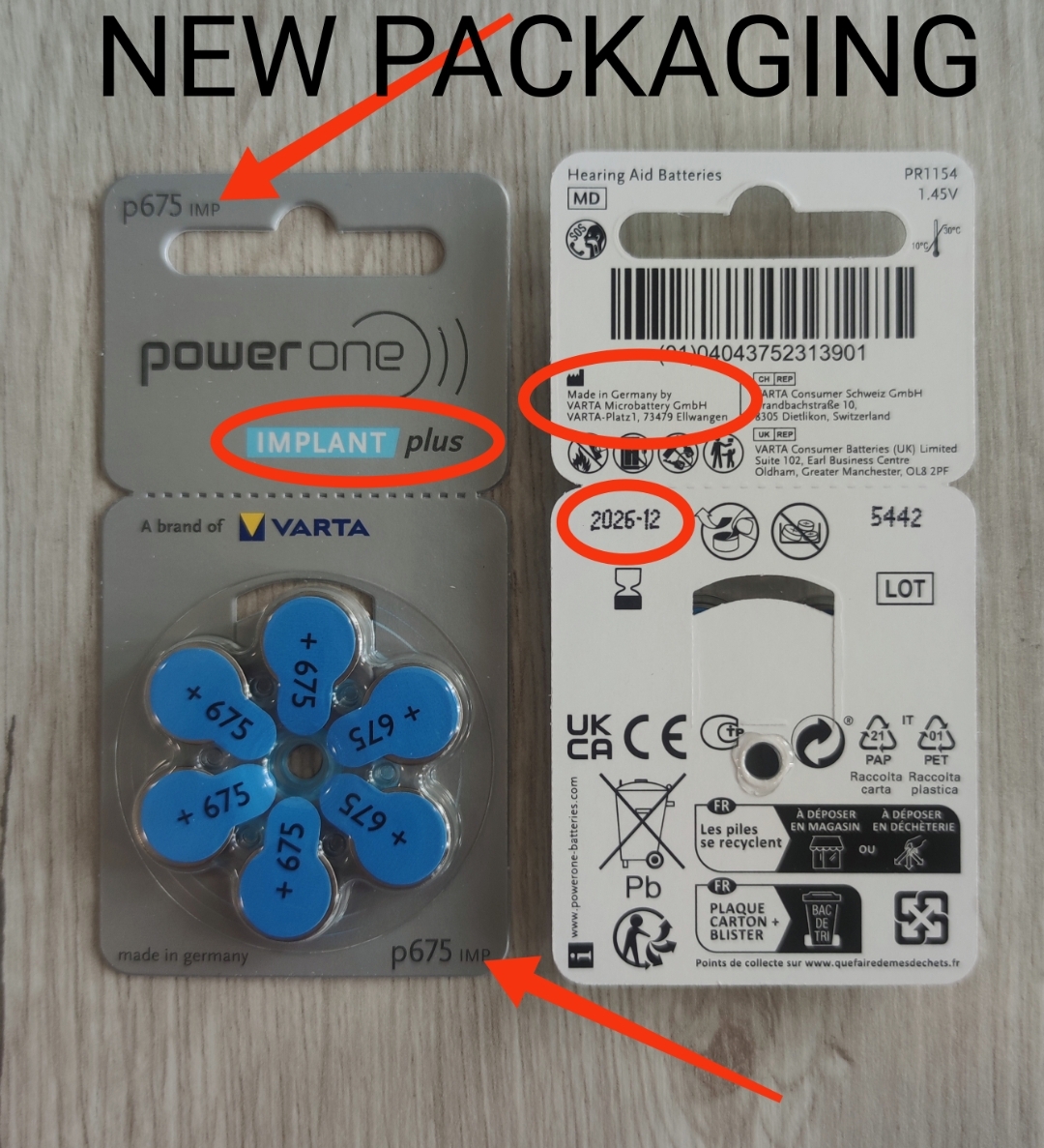 EXP: 6/2028 Powerone implant plus battery ( for Cochlear Implant ...