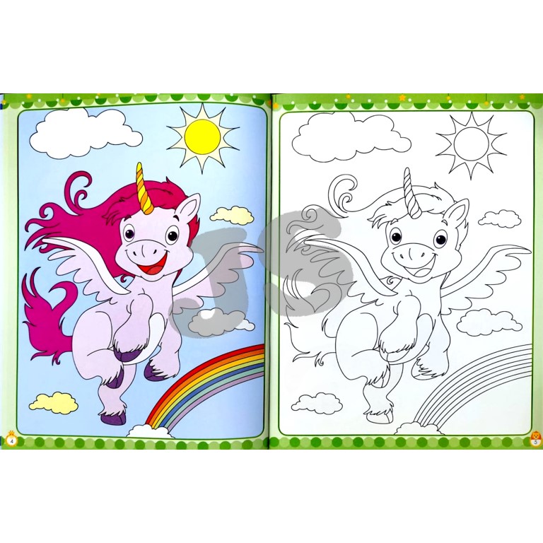 COLLECTION OF I BELIEVE IN UNICORN COPY COLOURING BOOK BUKU BERWARNA ...
