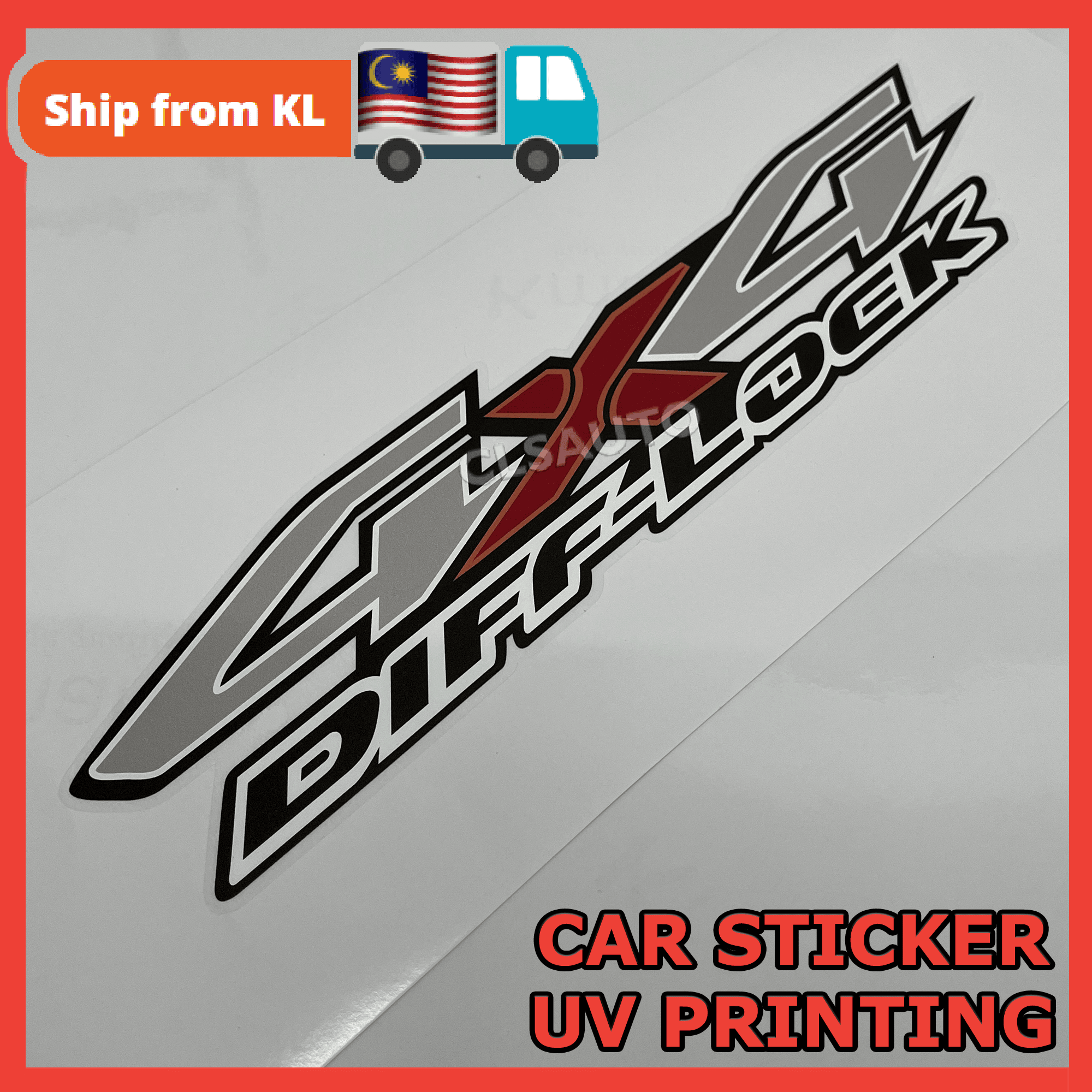 4X4 Car Sticker Hilux Ranger Raptor Wildtrak Triton Navara DMAX Pickup ...