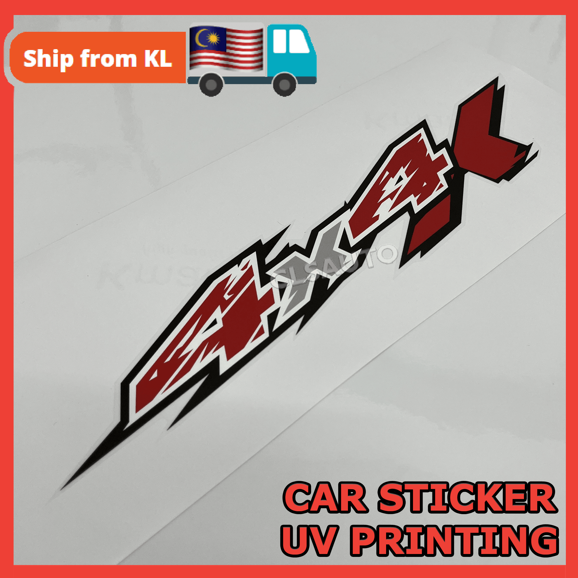 4X4 Car Sticker Hilux Ranger Raptor Wildtrak Triton Navara DMAX Pickup ...