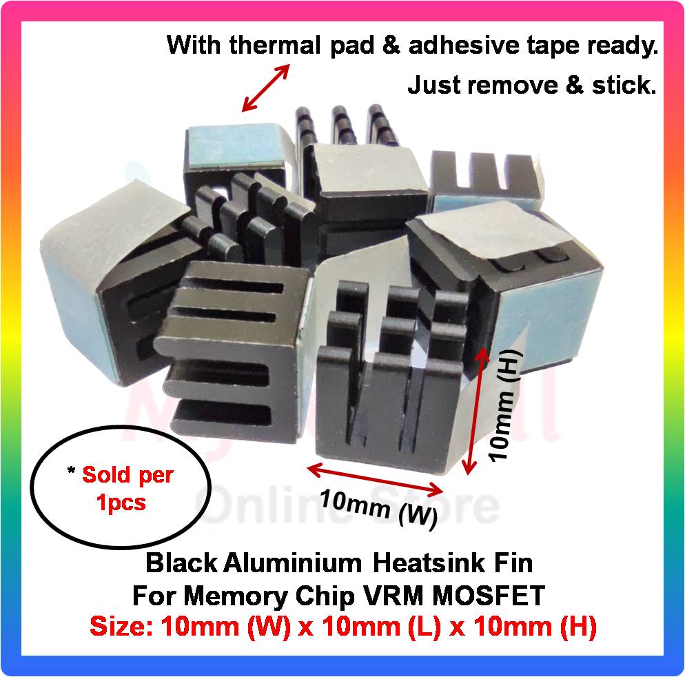 DIY Aluminium Copper Plate Shim Heatsink for PC Laptop Memory Chip VRM ...