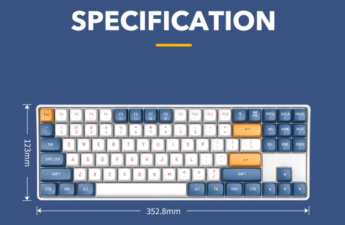 AIGO DARKFLASH GD87 DUAL-MODE CONNECTIVITY MECHANICAL KEYBOARD | Shopee ...