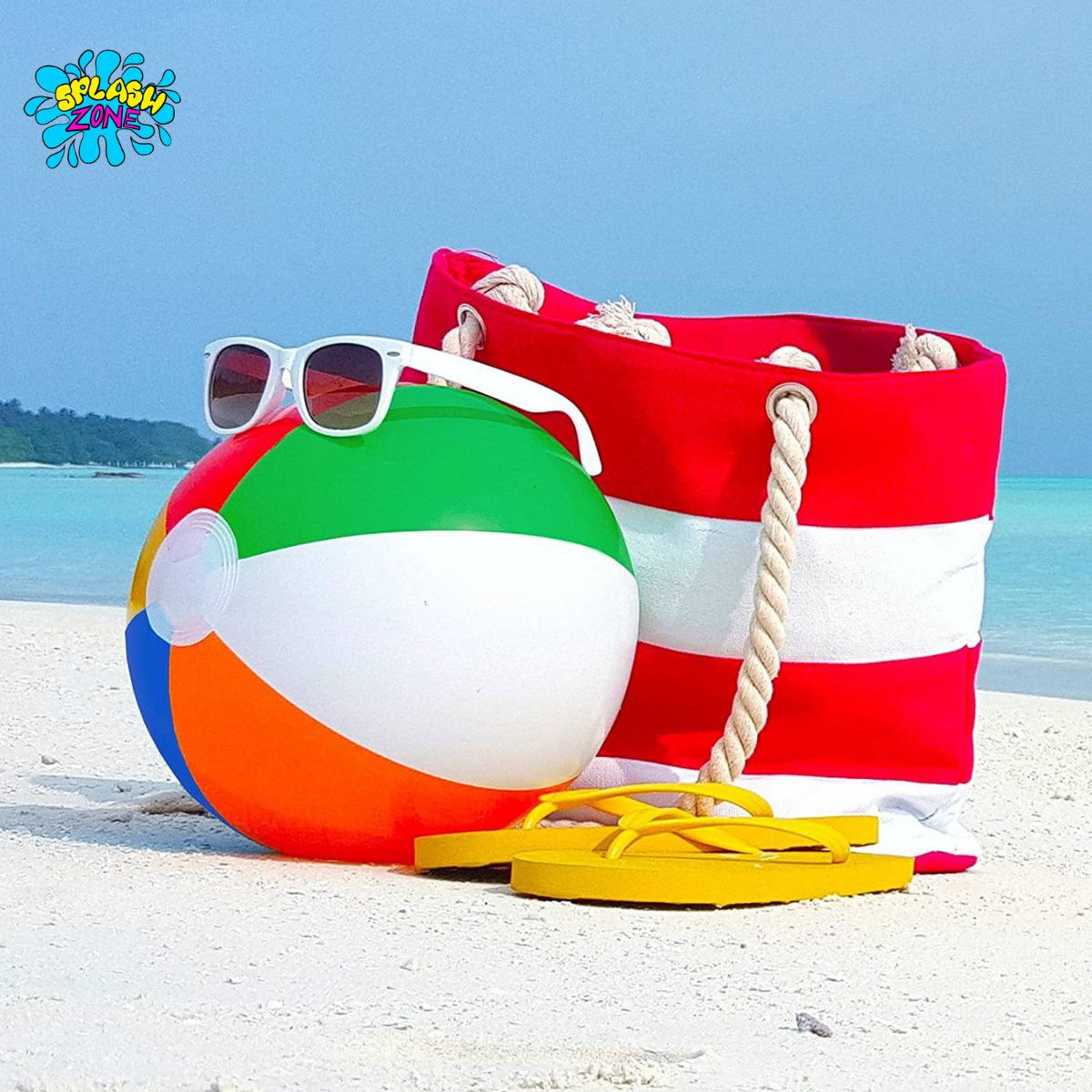 25cm Colourful Inflatable Ball Water Polo Beach Ball Toy Ball Pool Ball ...