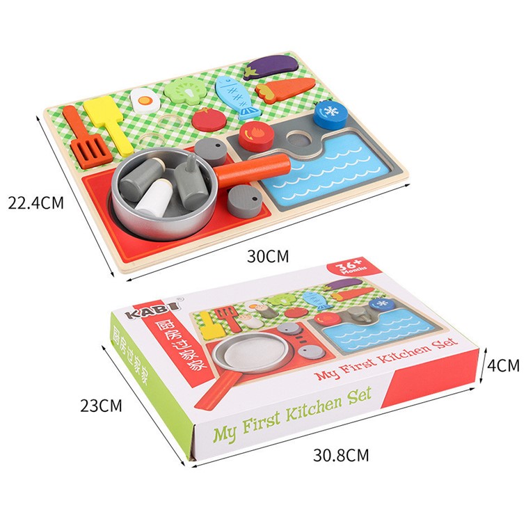 Wooden Kitchen Toys Wooden kitchen playset Mainan masak masak cooking ...