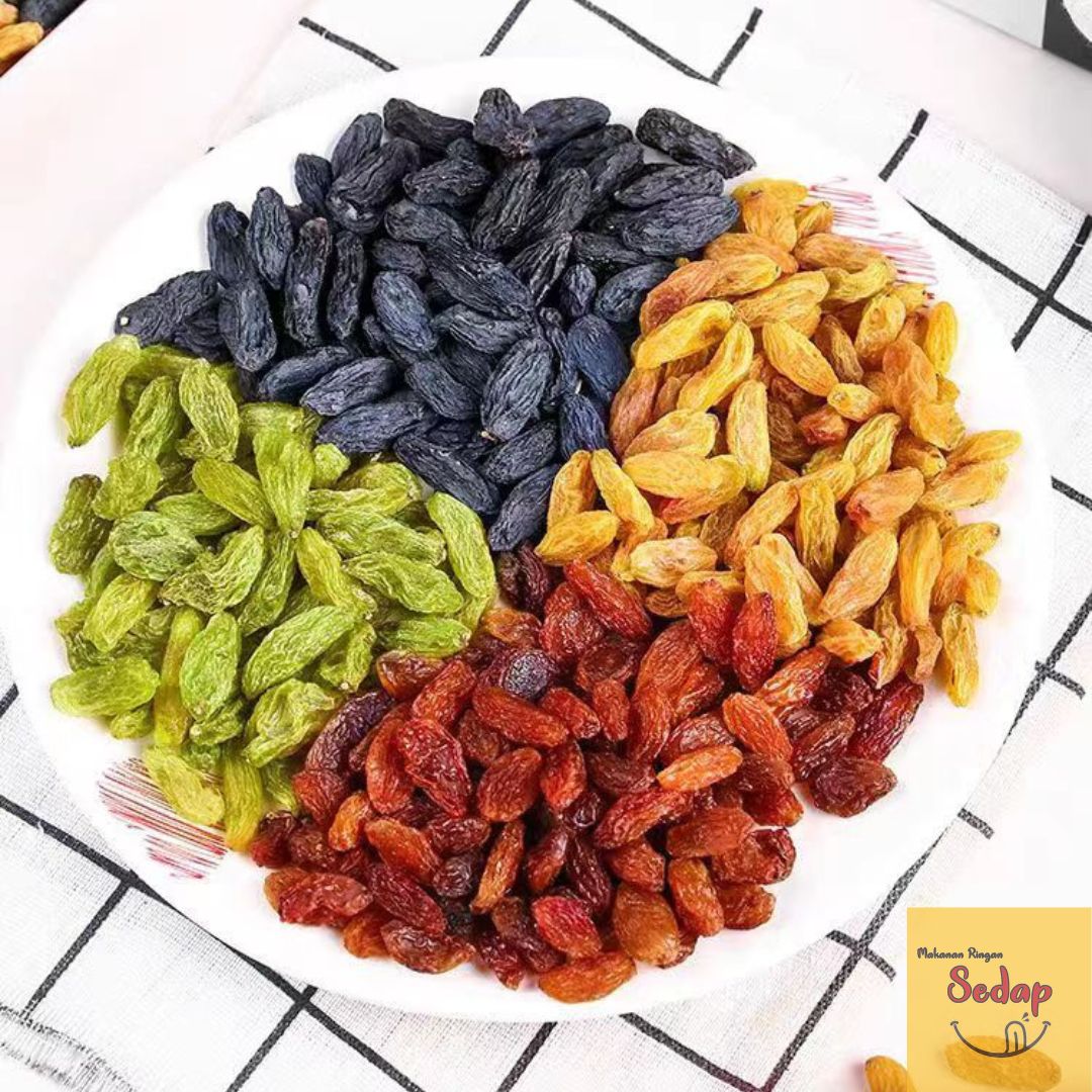 250g Colourful Sweet Raisins/Campuran Manis Kismis -Halal (Dried Green ...
