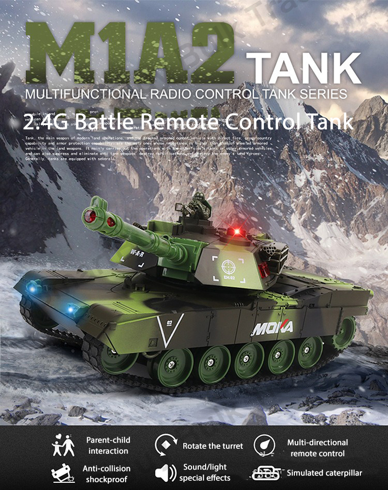 Tanque De Control Remoto Rc Battle Tank, Sonido Realista, | Meses sin
