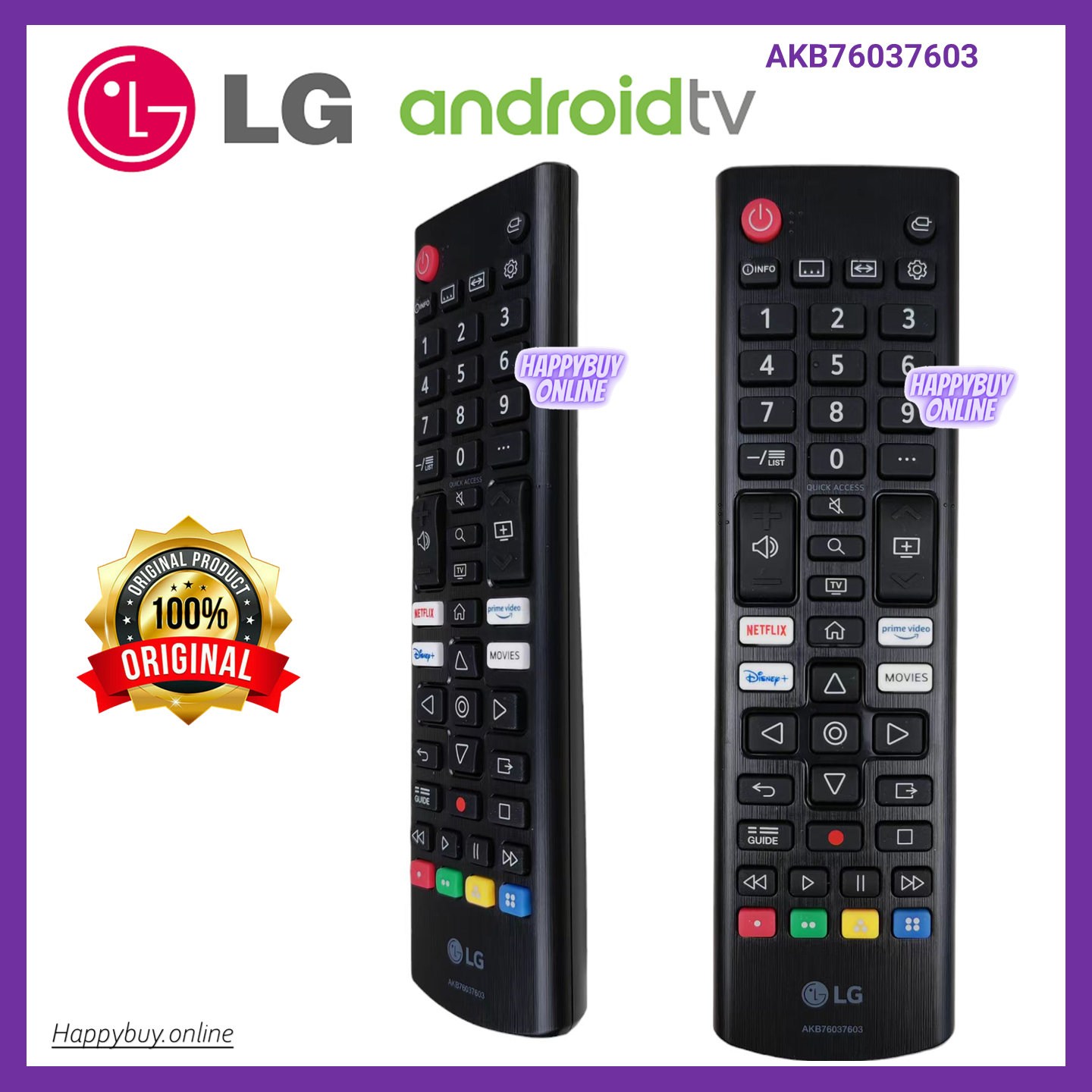 LG 4K UHD Android Smart TV Remote Control LG Original Smart 2022 TV ...