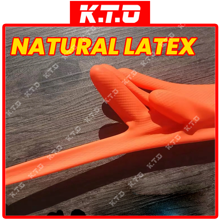 Sensuous Industrial Rubber Glove Natural Latex / Sarung Tangan Getah