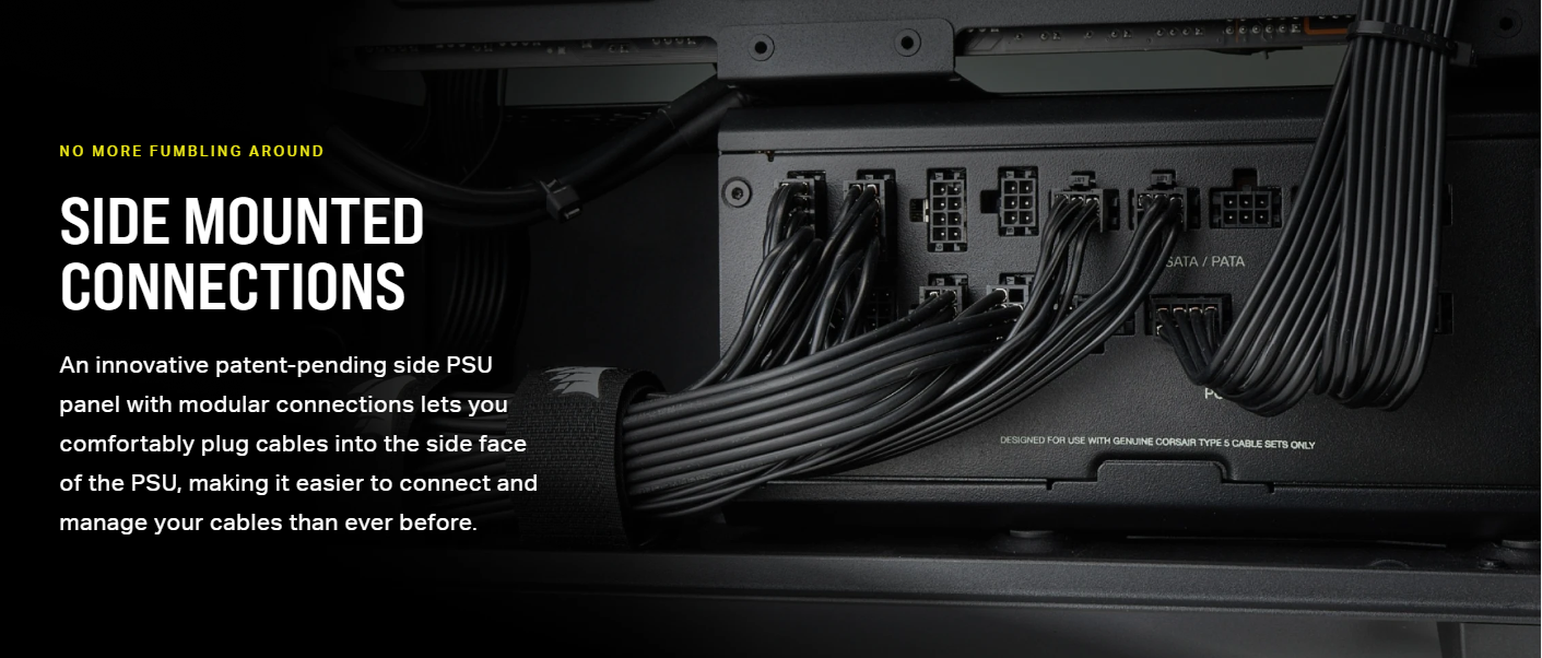 CORSAIR RMx Series™ RM1200x SHIFT 1200 Watt 80 PLUS Gold Fully Modular ...