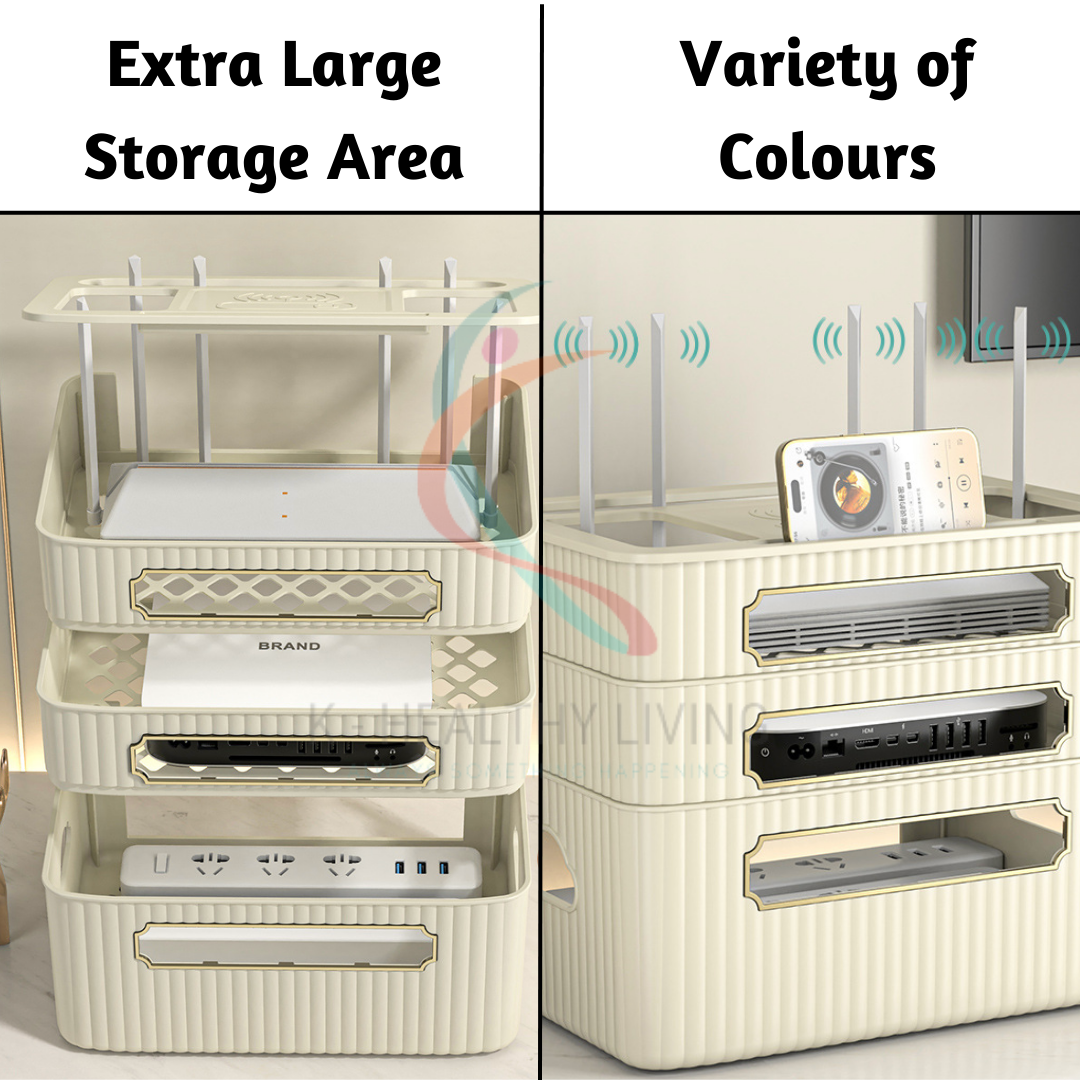 Household WiFi Router Storage Box Multifunctional Wireless Wifi Set-Top ...