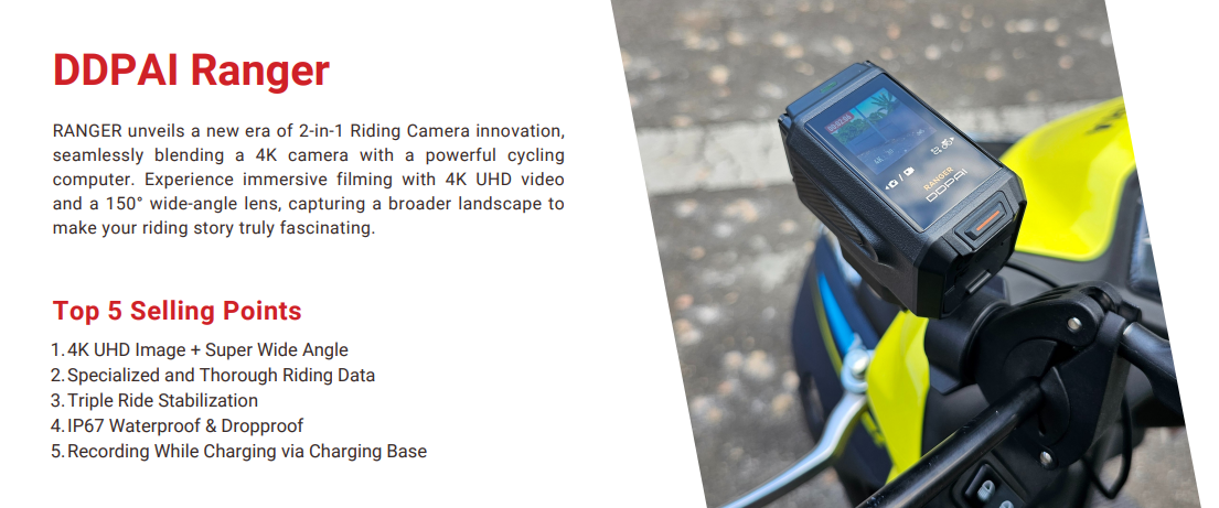 ***Ready Stock*** DDPAI Ranger Riding Camera, 4K HD riding camera ...