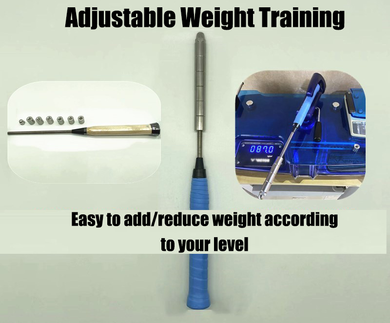 Badminton Training Rod Set Racket Weight Grip Practice Forehand ...