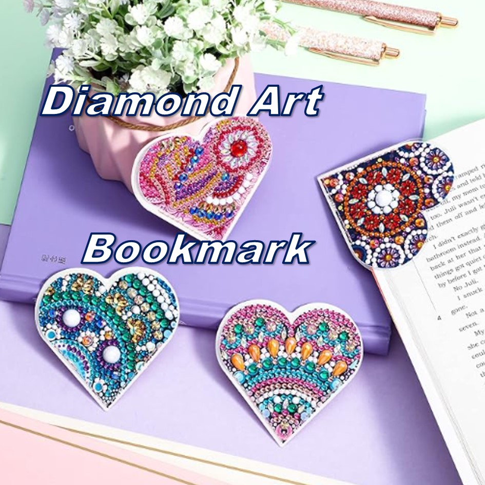 Diamond Art Coaster Mandala with Holder DIY Bookmark Diamond Painting ...